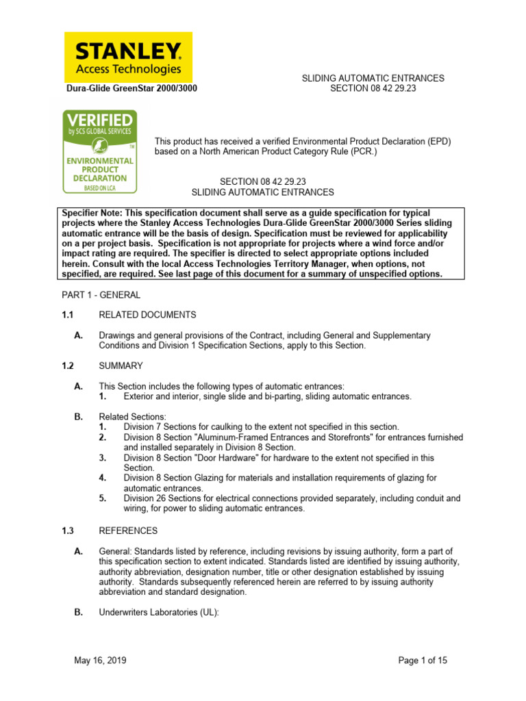 Dura-Glide GreenStar 2000/3000 Specs | PDF