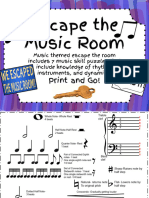 Escape The Music Room: Print and Go!