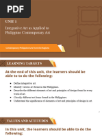 CPAR 11 - 12 Q3 0101 Integrative Art As Applied To Philippine Contemporary Art PS