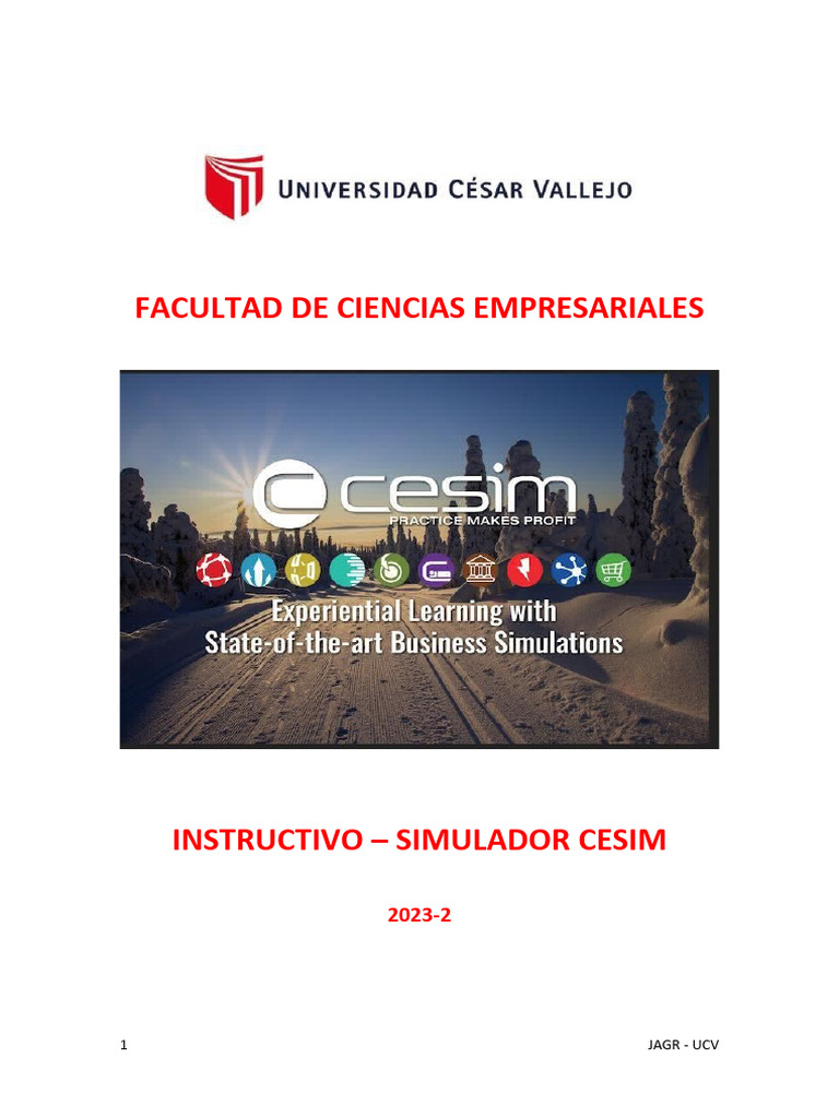 Instructivo Registro Simulador Cesim UCV | PDF