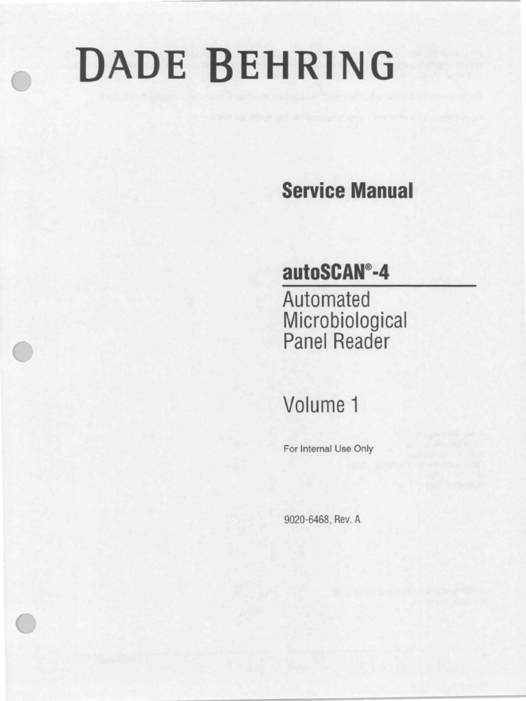 SORA-Q Flagship Model -宇宙兄弟EDITION- Dade Behring Autoscan-4 Service Manual | PDF | Computer