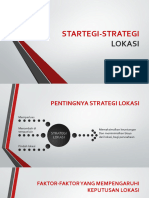 Startegi-Strategi Lokasi