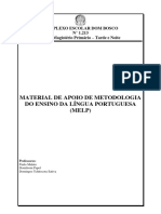 METODOLOGIA DO ENSINO DA LINGUA PORTUGUESA-DB