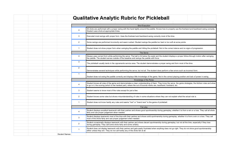 Pickleball Qualitative PDF