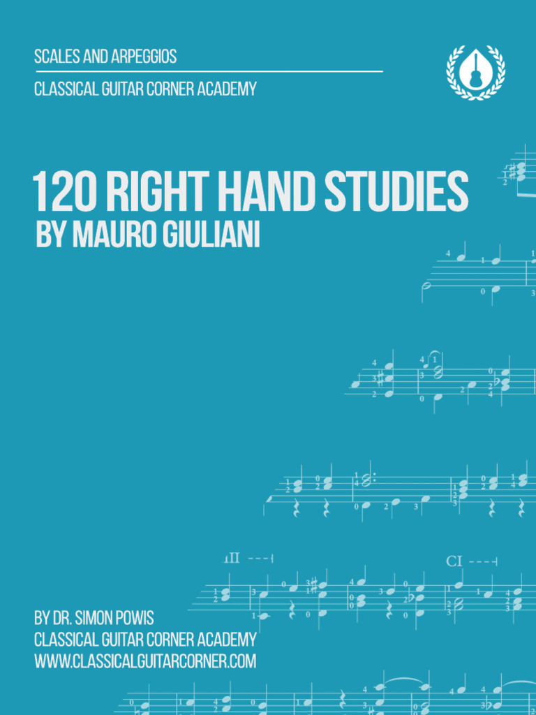 120 Right Hand Studies by Mauro Giuliani PDF Guitar Family