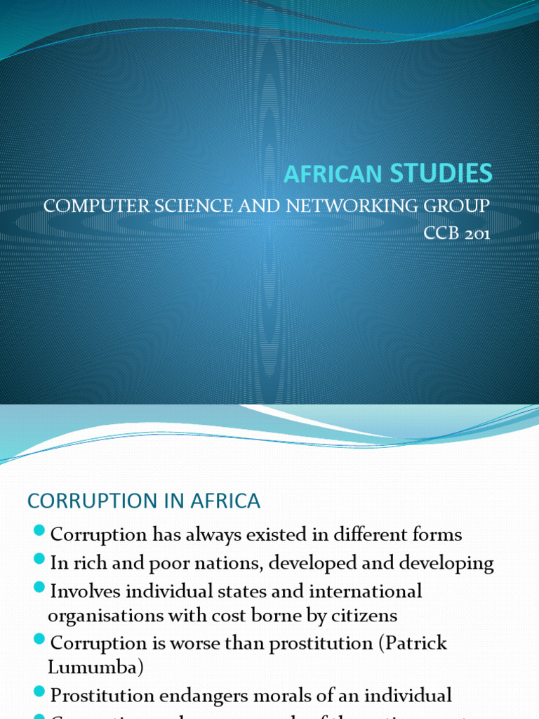 Smell of Corruption in Africa