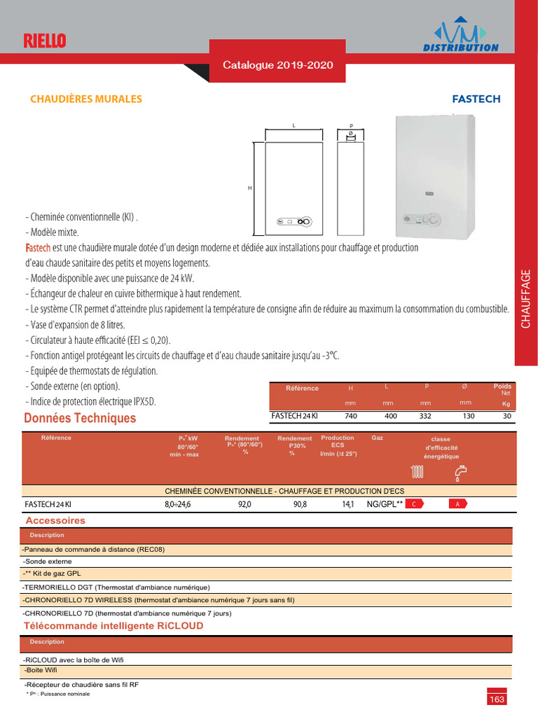 Chaudière Murale Fastech 24 kW | PDF