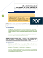 Principios Deberes Responsables Datos Personales