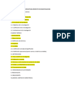 Estructura Trabajo de Investigación