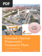 Prosedur Operasional WTP & WWTP Metito | PDF | Teknologi & Rekayasa