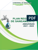 Plan Regional de Saneamiento 2021 - 2025 PDF