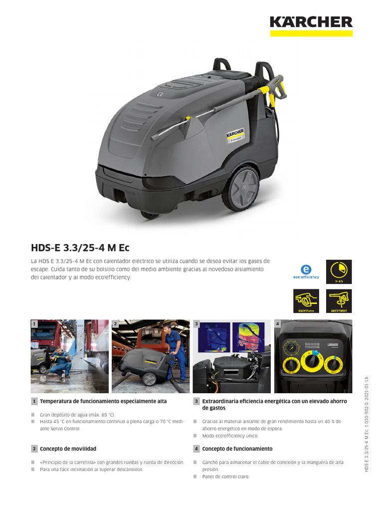 HDS-E 3.3/25-4 M Ec: Eficiencia Energética | PDF | Tecnología