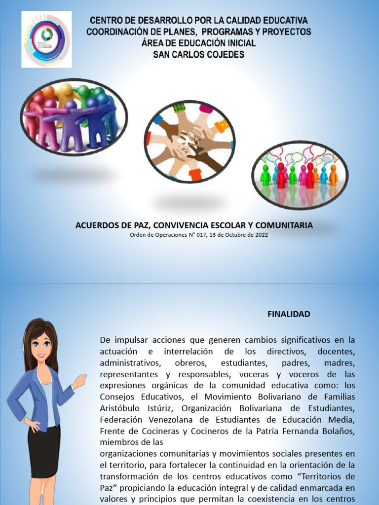 Acuerdos de Paz y Convivencia Escolar | PDF