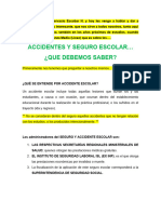 Trabajo Lenguaje Dircurso Seguro y Accidente Escolar