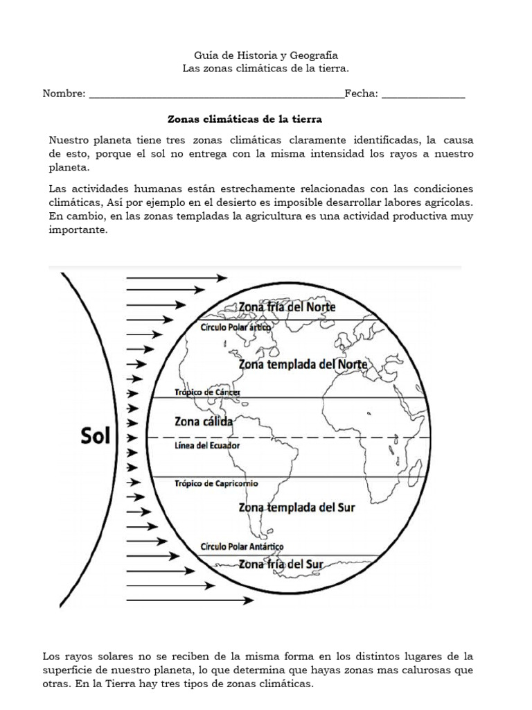 Zonas Climáticas de la Tierra para Niños | PDF | Clima | Tierra