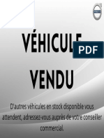 Véhicule Vendu