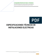 Especificaciones Técnicas de Instalaciones Electricas
