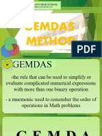 GEMDAS Method
