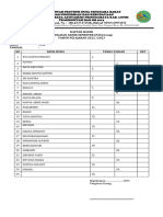 Daftar Hadir Siswa PAT