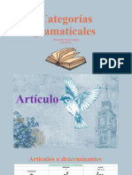 CATEGORÍAS GRAMATICALES - PPTX Versión 1