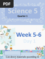 Science 5: Quarter 1