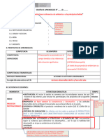 Sesion de Aprendizaje Planificacion Inversa