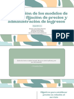 Exploración de Los Modelos de Negocios: Fijación de Precios y Administración de Ingresos