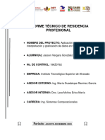 Informe Técnico de Residencia Profesional Capitulo 1 Jasson