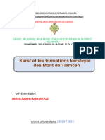 Karst Et Formations Karstiques de Mont de Tlemcen