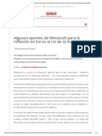 Algunos Aportes de Winnicott para La Reflexión en Torno Al Rol de La Madre - Centro Psicoanalítico de Madrid