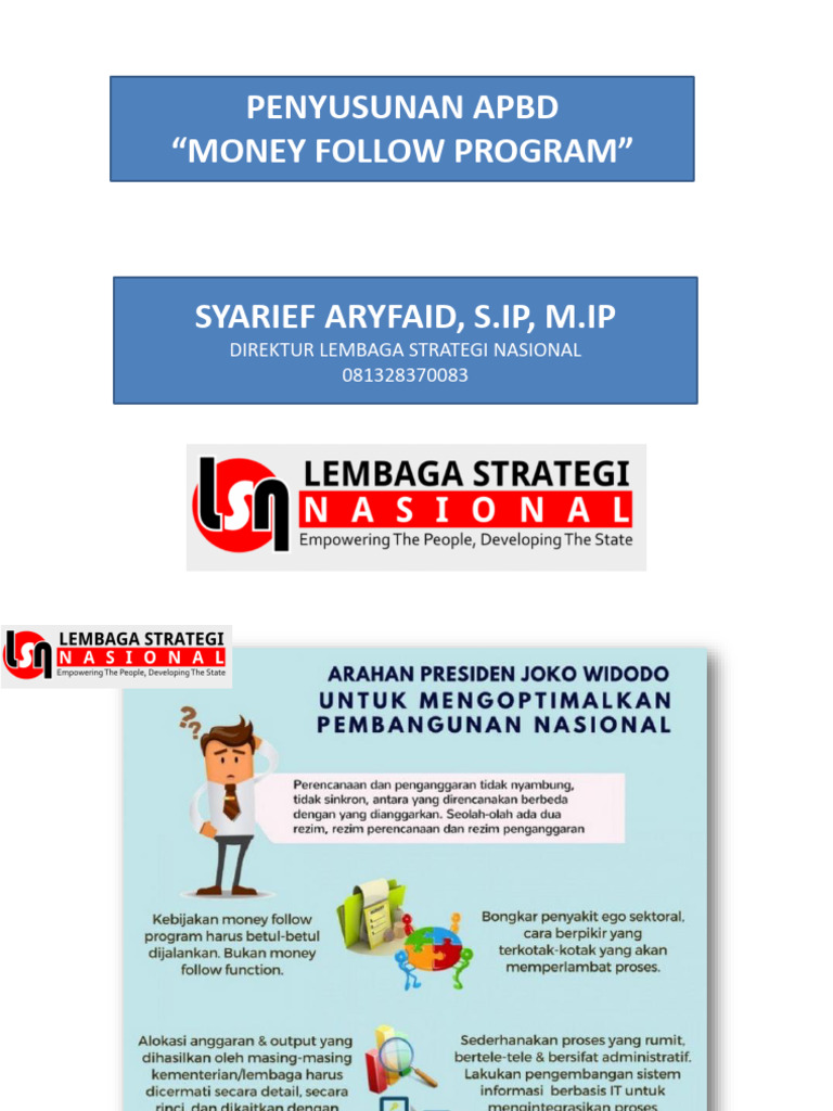 Efektivitas Money Follow Program APBD | PDF