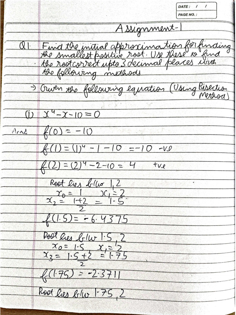 Maths Assignment 1 Harshit Agarwal B.SC (I.T) A50504921017 | PDF