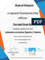 Leishmaniasis en Las Américas Diagnóstico y Tratamiento-Certificado Del Curso 3529919