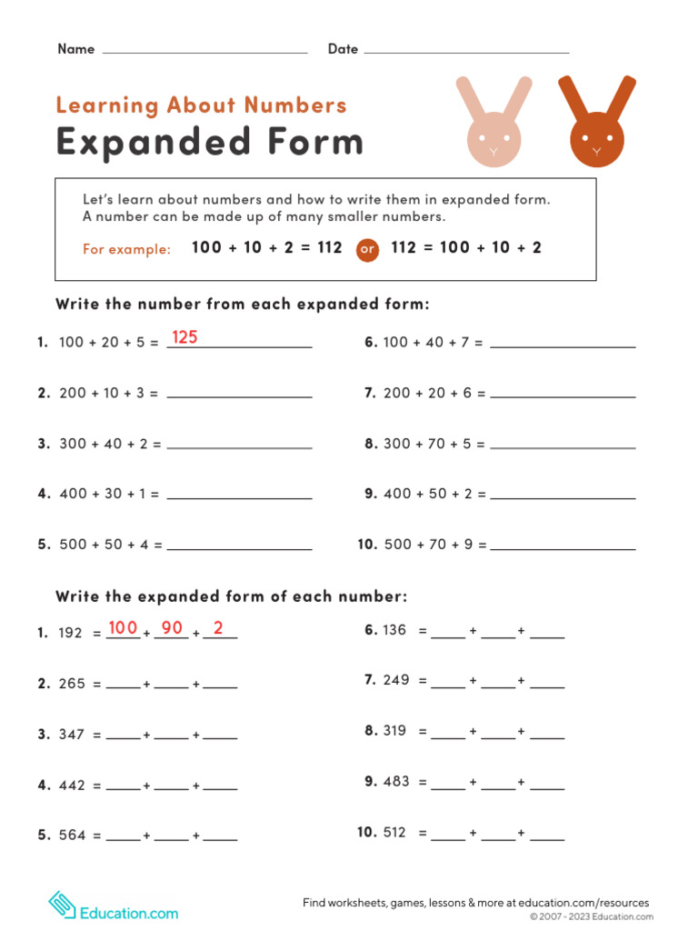 2C Tues Place-Expanding-Numbers | PDF