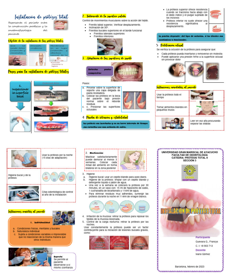 Prótesis Total | PDF | Dentadura postiza | Ramas de Odontología