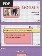 Modals: Quarter 1 Week4