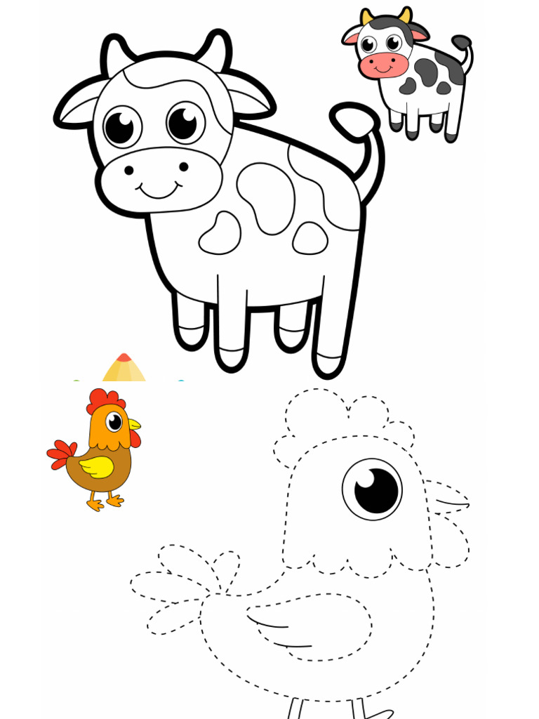 Menebali Dan Mewarnai Hewan Ternak | PDF