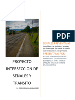 Proyecto. Intersecciones y Señales de Transito