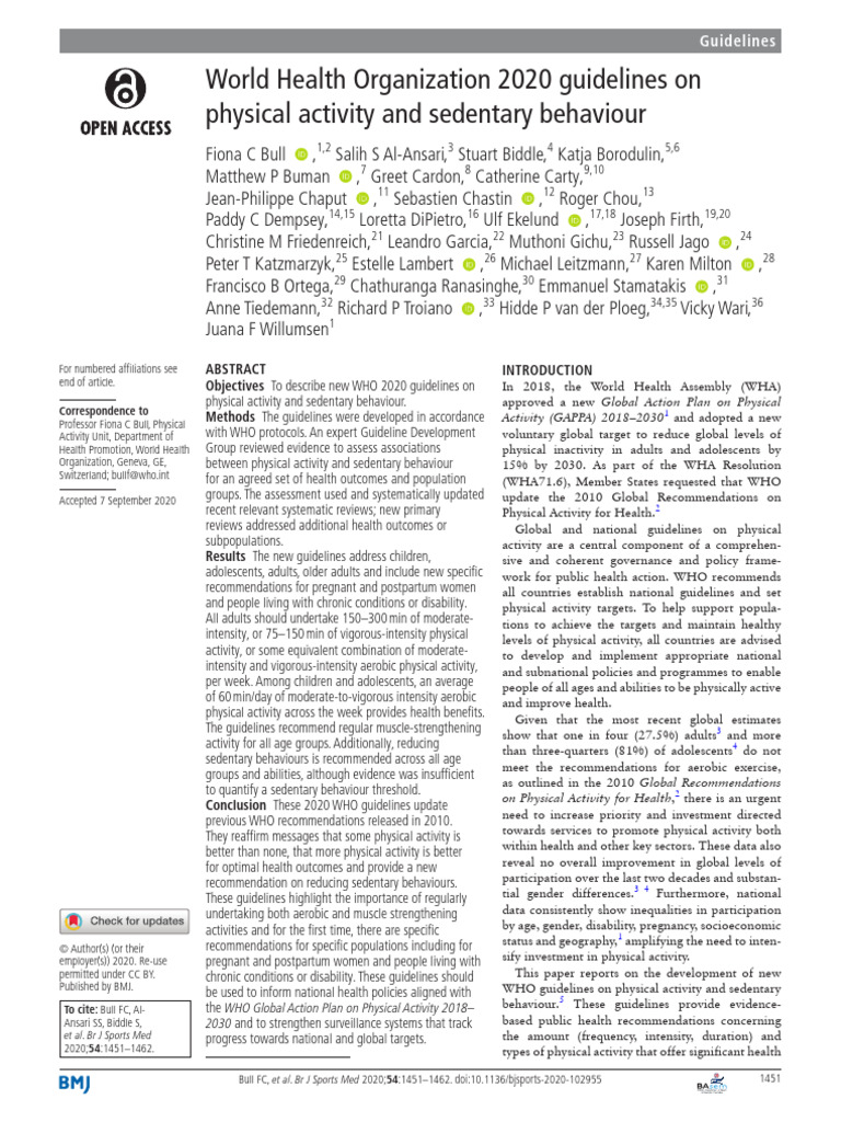 Image Result For Who Guidelines