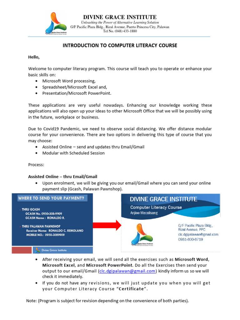 Intro To Computer Literacy Course | PDF | Software | Human Communication