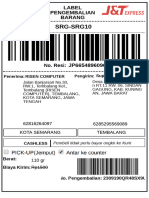 Panduan Manual CSS untuk Pelanggan JNE | PDF