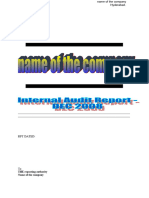 18 - Internal Audit Format