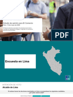 Informe Encuesta Nacional Urbano Rural - El Comercio - Intención de Voto