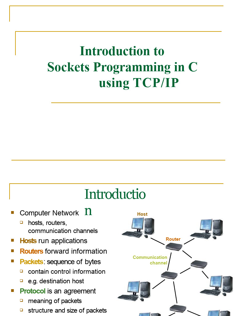 Socket in C-For Network-Lab | PDF