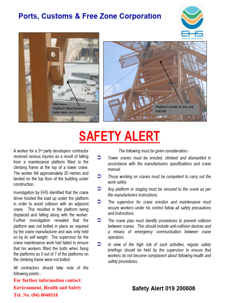 Trakees Tower Crane Safety 019 PDF Crane (Machine) Safety