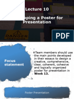 Lecture 10 - Developing A Poster Presentation - RVSD
