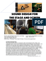 Sound Design For Film and Theater