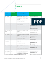 Cambridge English Schemes of Work Year 1