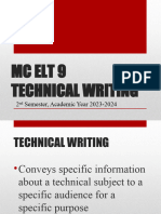 Technical Writing