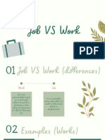 Job VS Work
